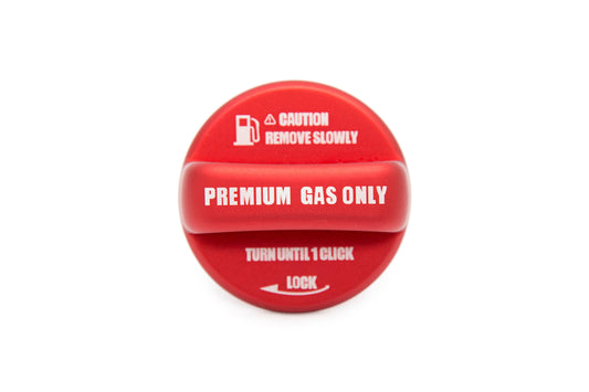 OLM Anodized Red Fuel Cap Cover - 15+ WRX / STI, 13+ FT86, 13+ Crosstrek, 14+ Forester, 12+ Impreza, - Graveyard Performance