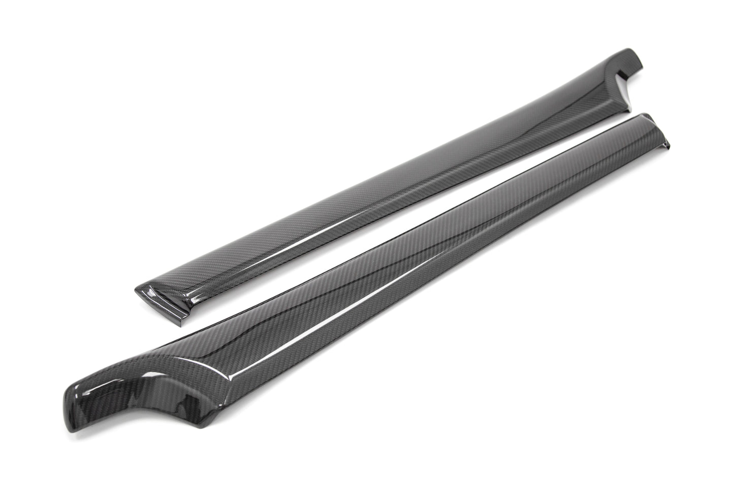 OLM LE Dry Carbon Front Door Trim Upper Panels - 2015-2021 WRX / STI - Graveyard Performance