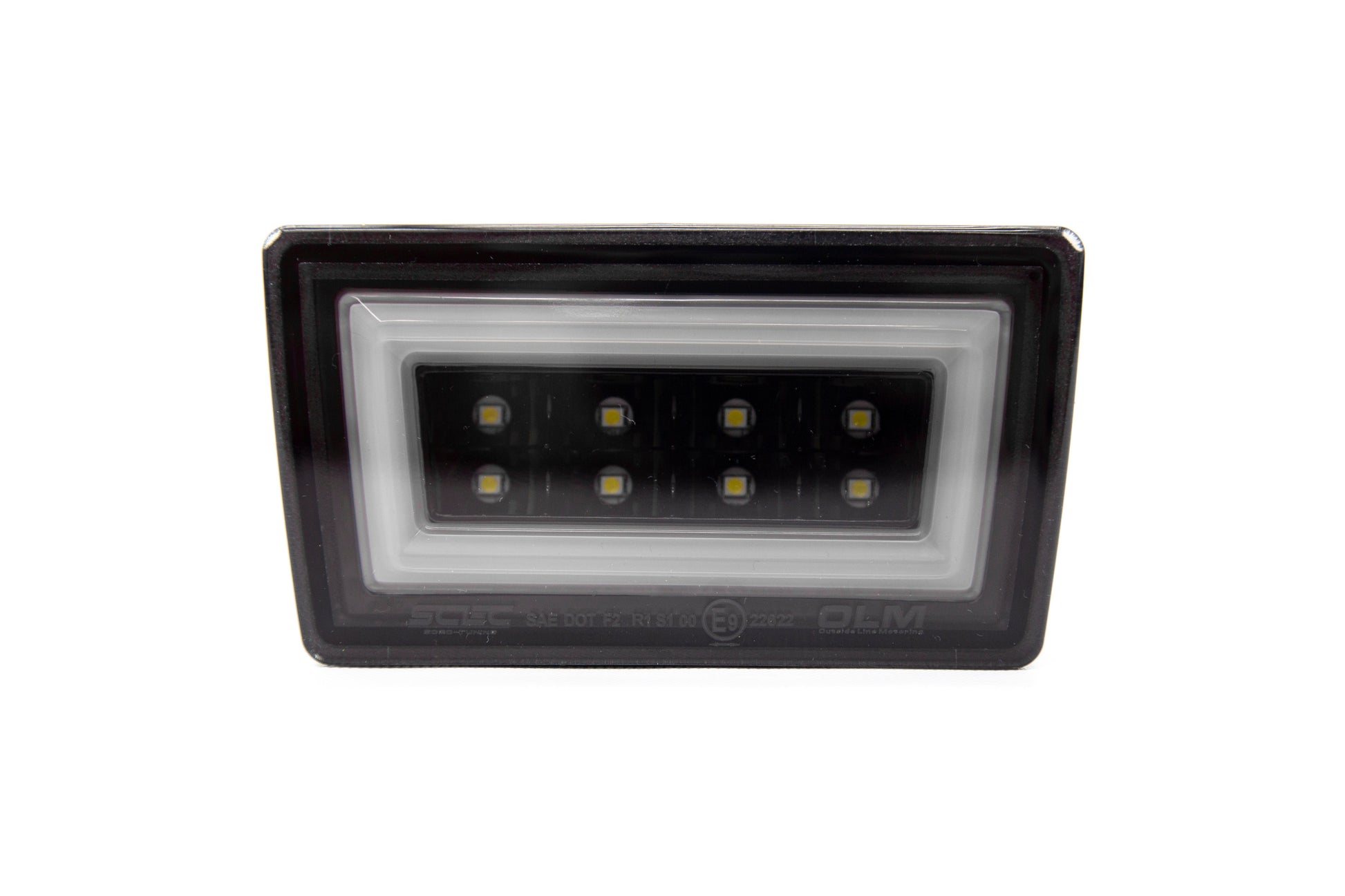 OLM NB+R F1 Rear Brake Light (Smoke Lens, Gloss Black Base, White Bar) - 15+ WRX / STI - Graveyard Performance