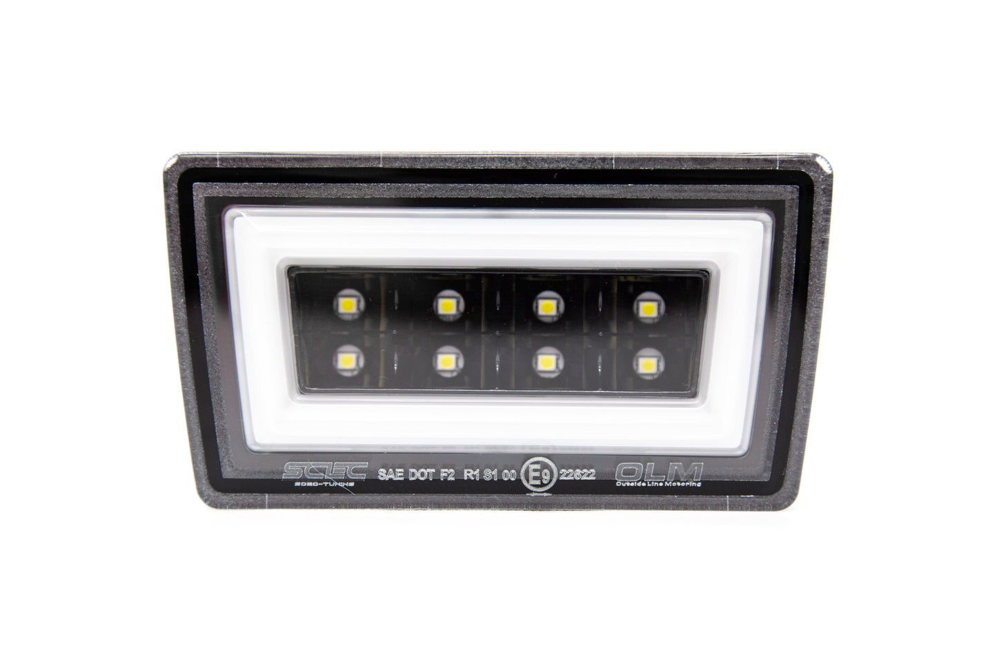 OLM NB+R F1 Rear Brake Light (Clear Lens, Gloss Black Base, White Bar) - 15+ WRX / STI - Graveyard Performance