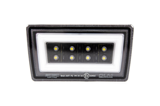 OLM NB+R F1 Rear Brake Light (Clear Lens, Gloss Black Base, White Bar) - 15+ WRX / STI - Graveyard Performance