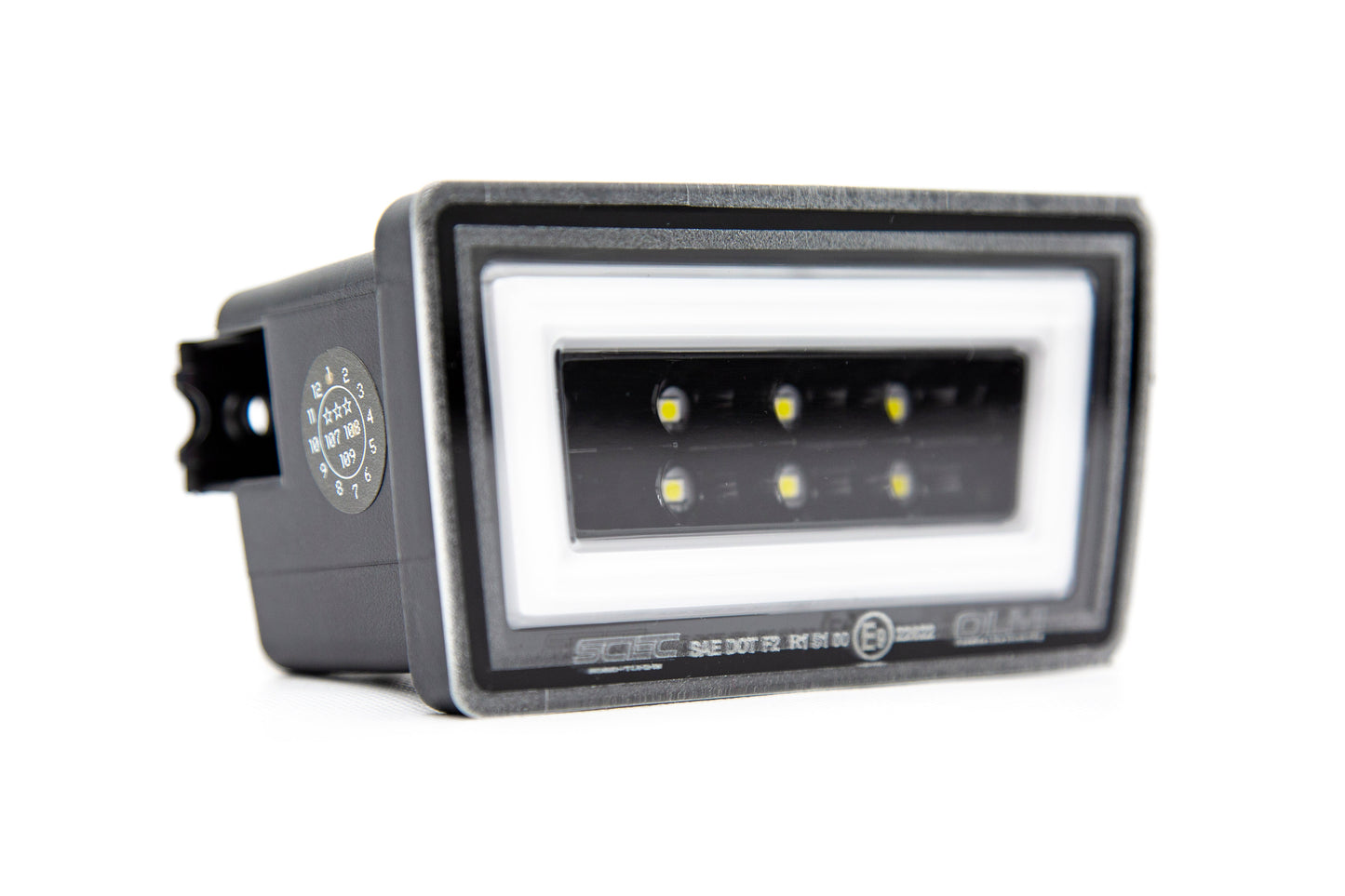 OLM NB+R F1 Rear Brake Light (Clear Lens, Gloss Black Base, White Bar) - 15+ WRX / STI - Graveyard Performance