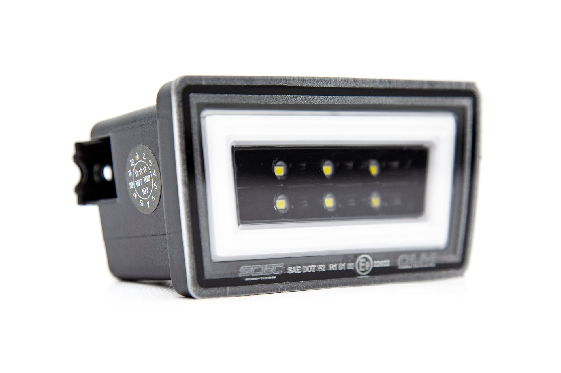 OLM NB+R F1 Rear Brake Light (Clear Lens, Gloss Black Base, White Bar) - 15+ WRX / STI - Graveyard Performance