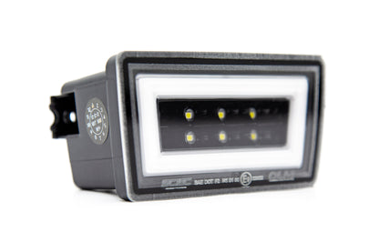 OLM NB+R F1 Rear Brake Light (Clear Lens, Gloss Black Base, White Bar) - 15+ WRX / STI - Graveyard Performance