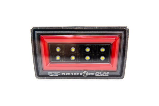 OLM NB+R F1 Rear Brake Light (Clear Lens, Gloss Black Base, Red Bar) - 15+ WRX / STI - Graveyard Performance