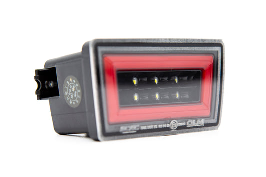 OLM NB+R F1 Rear Brake Light (Clear Lens, Gloss Black Base, Red Bar) - 15+ WRX / STI - Graveyard Performance