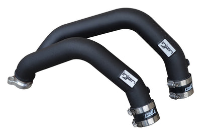 Injen 15-16 BMW M3(F80)/M4 (F82/83) 3.0L L6 Twin Turbo 2PC Aluminum Int. Charge Pipe - Wrinkle Black - Graveyard Performance