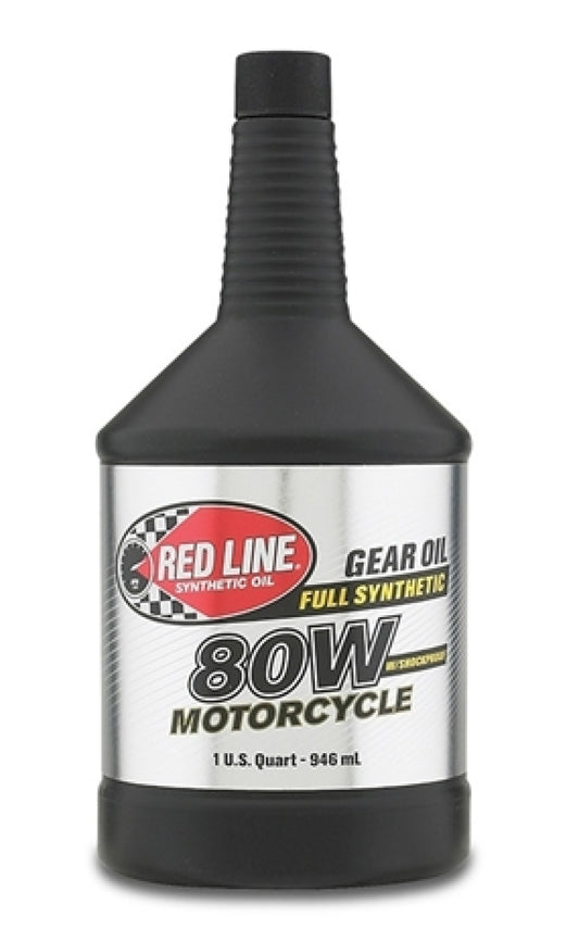 Red Line 80W Motorcycle Gear Oil w/Shockproof - Quart