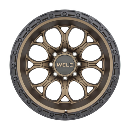 Weld Off-Road Ledge 8 8x170 / ET -18 / BS 4.75 / Satin Bronze Wheel - Non-Beadlock 125.1 - Graveyard Performance