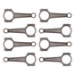 Manley Chevrolet LS Pro Series I-Beam Connecting Rod - 6.100in L - Stock Journal Size (Set of 8)