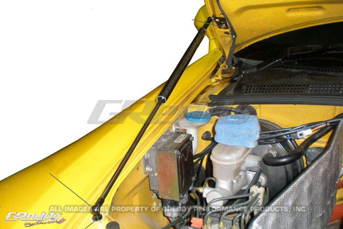 GReddy 00-09 Honda S200 AP1/AP2 Engine Hood Lifter Kit (Designed for OEM weight hoods.) - Graveyard Performance