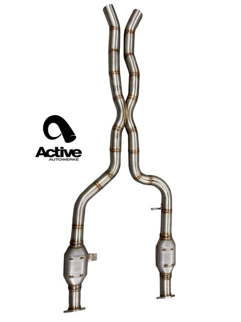 Active Autowerke G80/G82 M3/M4 Signature mid-pipe with X-Pipe - Mid-pipe only with straight pipes - Graveyard Performance