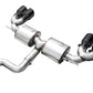 AWE MK8 Volkswagen Golf R 3in Touring Edition Quad Exhaust - Diamond Black Tips
