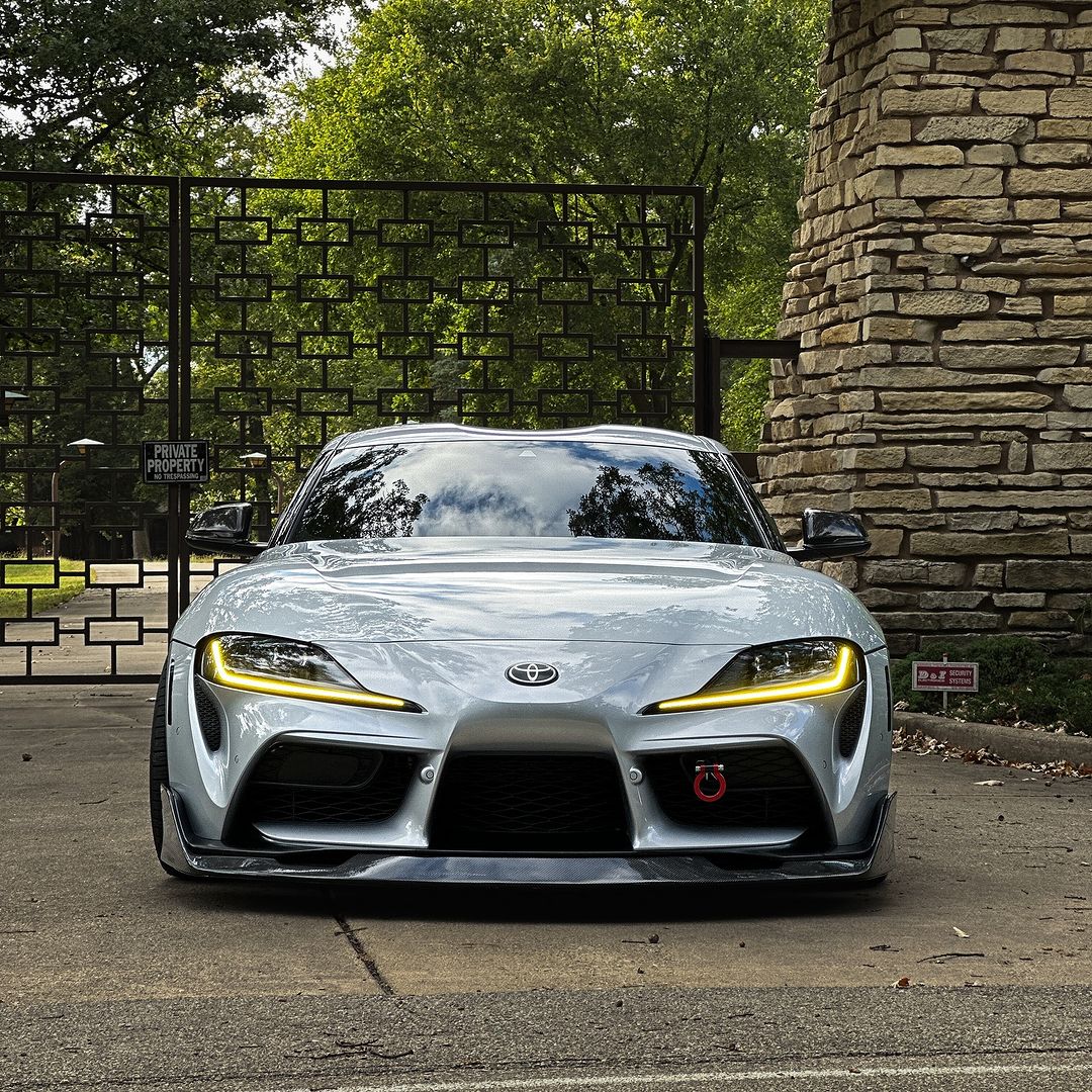 Carbon Fiber Supra AG Style Front Lip - MKV A90/A91 - Graveyard Performance