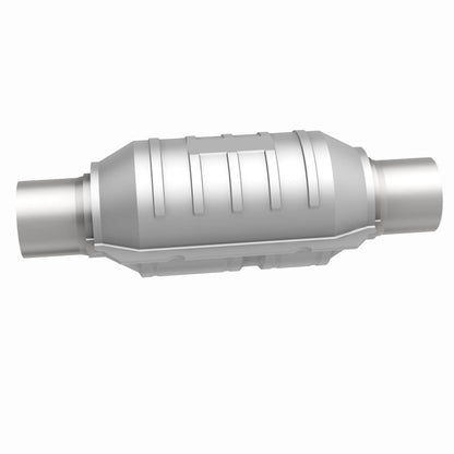MagnaFlow Conv Univ 3in Inlet/Outlet Center/Center Round 9in Body L x 5.125in W x 13in Overall L - Graveyard Performance