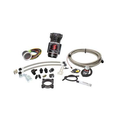 Snow Performance 13-18 Ford Focus ST Stg 2 Boost Cooler Water Inj Kit (SS Braided Line/4AN) w/o Tank - Graveyard Performance