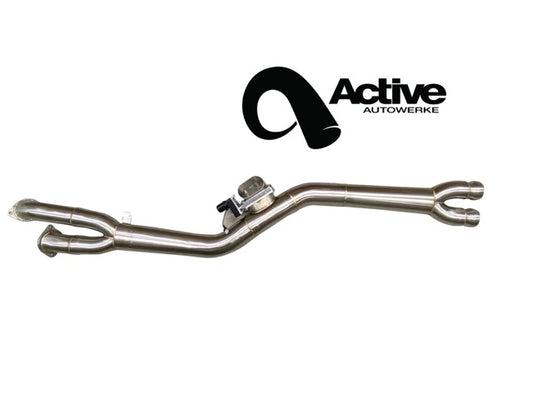 Active Autowerke X3M / X4M Signature single mid-pipe with $90 fixed price shipping in lower 48 states - Mid-pipe only - Graveyard Performance
