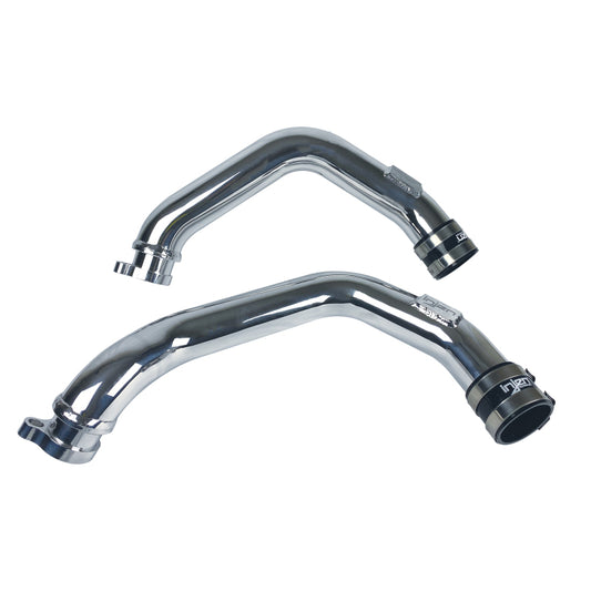 Injen 15-16 BMW M3 (F80) L6 Twin Turbo Polished Intercooler Charge Pipe w/ 1/8in Female NPT Bungs - Graveyard Performance