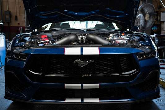 Corsa 24-25 Ford Mustang GT 5.0L V8 Carbon Fiber Cold Air Intake w/ DryTech Air Filters - Matte - Graveyard Performance