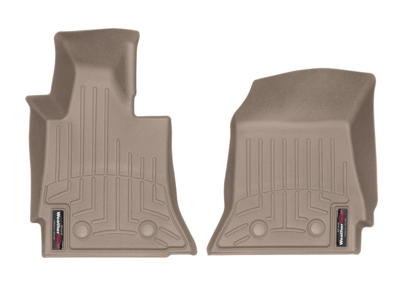 WeatherTech 14+ Chevy Corvette Front FloorLiner - Tan - Graveyard Performance