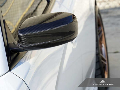 AutoTecknic Replacement Dry Carbon Mirror Covers - Dodge Charger 2011-2019 - Graveyard Performance