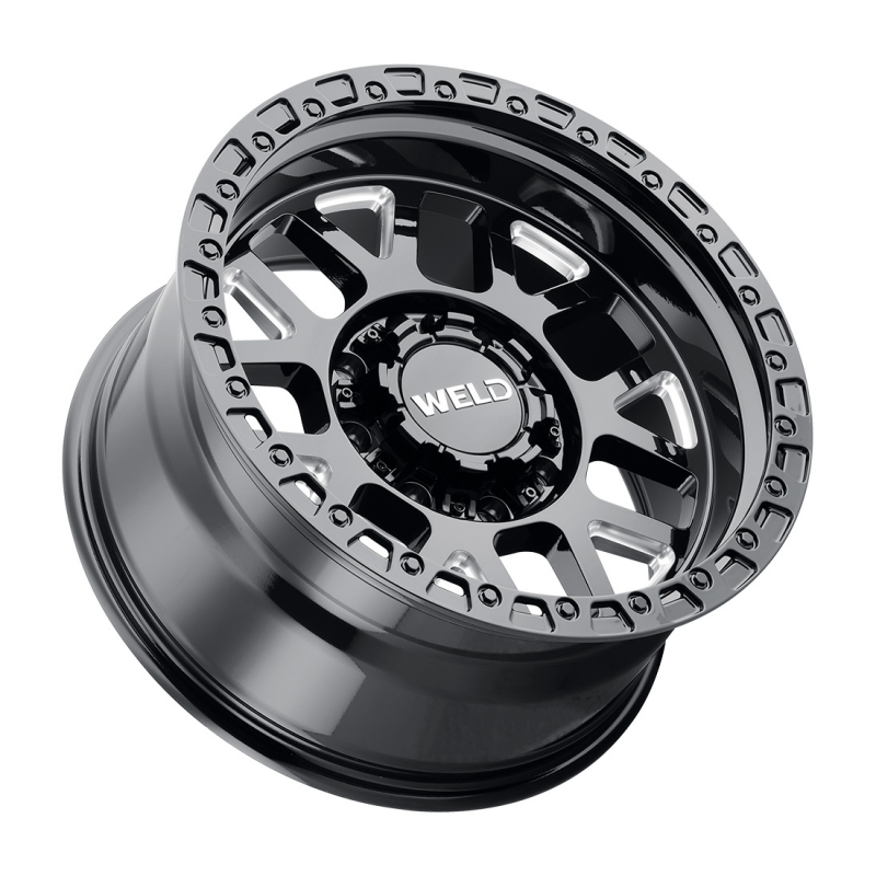 Weld Off-Road W105 20X9 Cinch 8X170 ET00 BS5.00 Gloss Black MIL / Gloss Black Ring 125.1 - Graveyard Performance