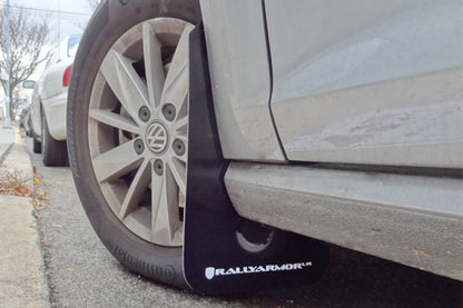 Rally Armor 15-21 MKVII VW Golf/GTI Black UR Mud Flap w/Grey Logo - Graveyard Performance