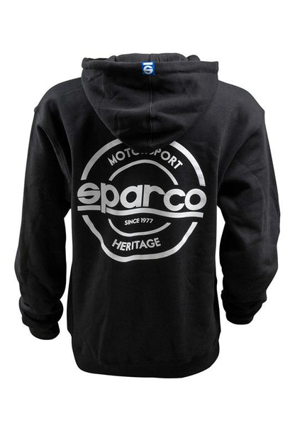 Sparco Sweatshirt Hooded S-Seal Blk Xlrg - Graveyard Performance