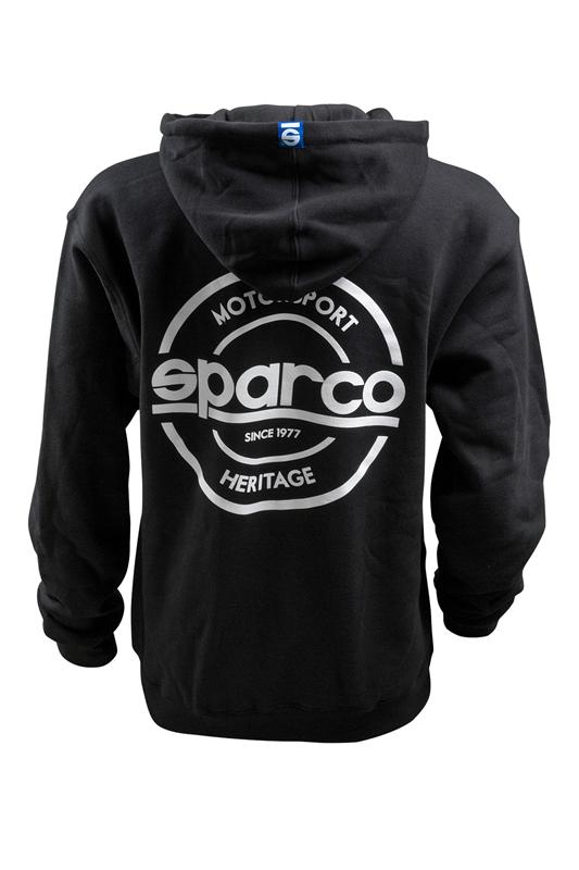 Sparco Sweatshirt Hooded S-Seal Blk Xlrg - Graveyard Performance