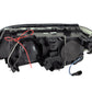 ANZO 2000-2003 BMW 3 Series E46 Projector Headlights w/ Halo Black