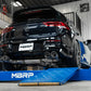 MBRP 2022 Volkswagen Golf R MK8 T304 Stainless Steel 3in Cat-Back, Quad Rear Exit- Carbon Fiber Tip