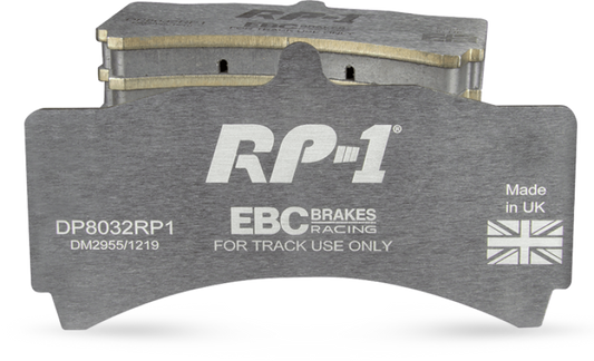 EBC Racing 2018 BMW M5 (F90) RP-1 Race Rear Brake Pads - Graveyard Performance