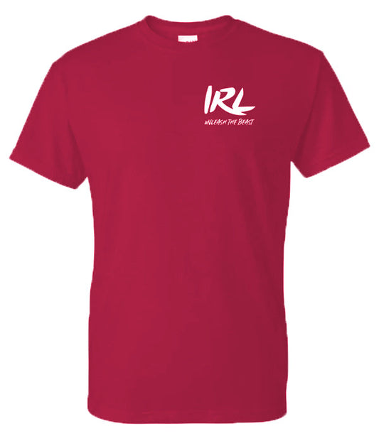 IRL HEATHER RED T SHIRT - Graveyard Performance