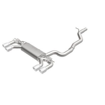 MagnaFlow Sys C/B 2015-2017 Volkswagen Golf R 3in Polished SS Quad Tip Split Rear Exit - Graveyard Performance