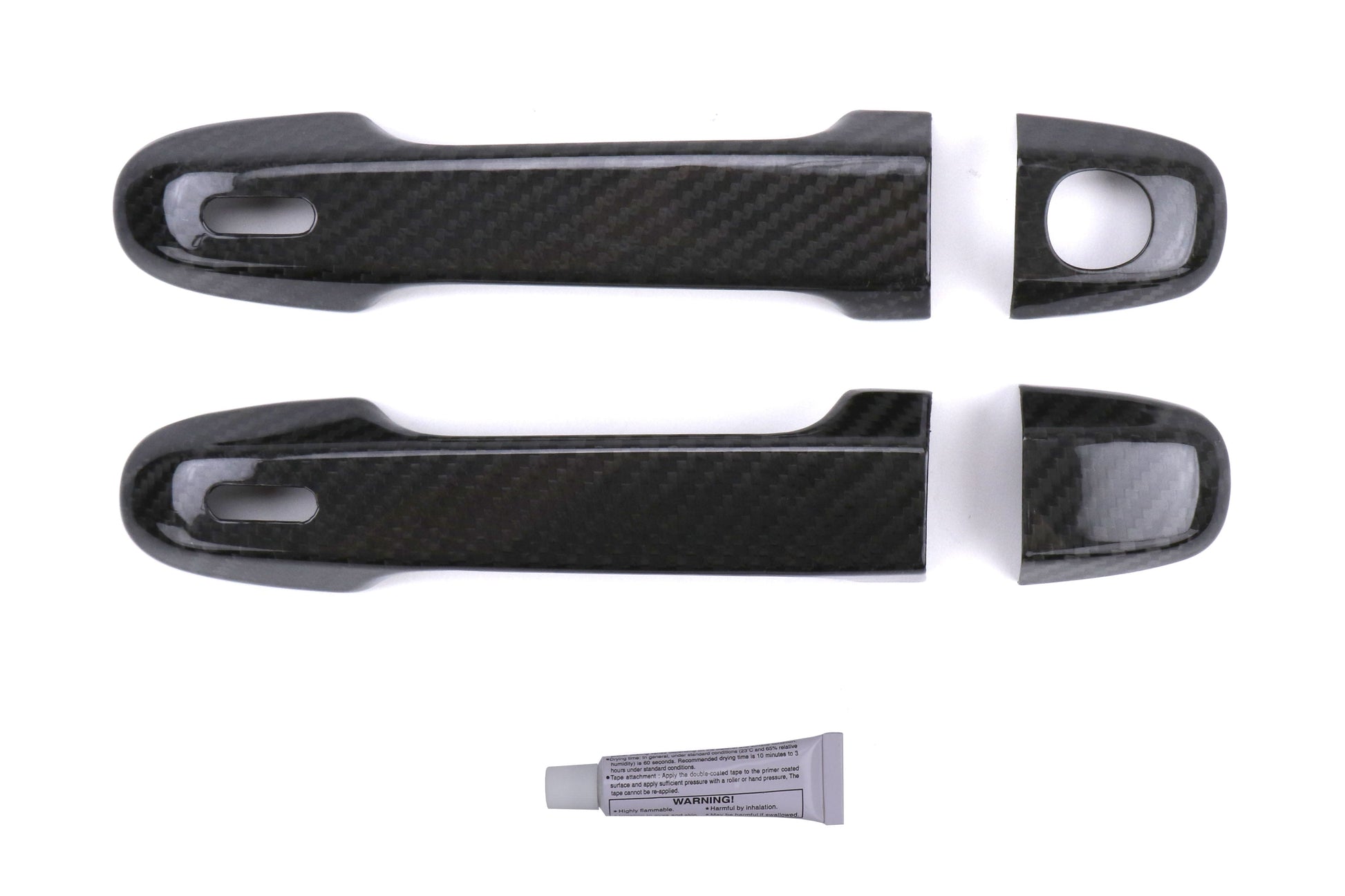 OLM Dry Carbon Fiber Door Handle Cover - 2013+ FT86-Gloss Carbon Fiber - Graveyard Performance