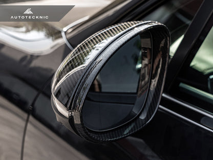 AutoTecknic Replacement Dry Carbon Mirror Covers - Porsche 9Y0 Cayenne - Graveyard Performance