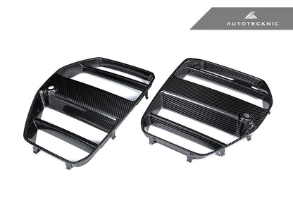 AutoTecknic Dry Carbon Podium V1 Front Grille Set - G80 M3 | G82/ G83 M4 - Graveyard Performance