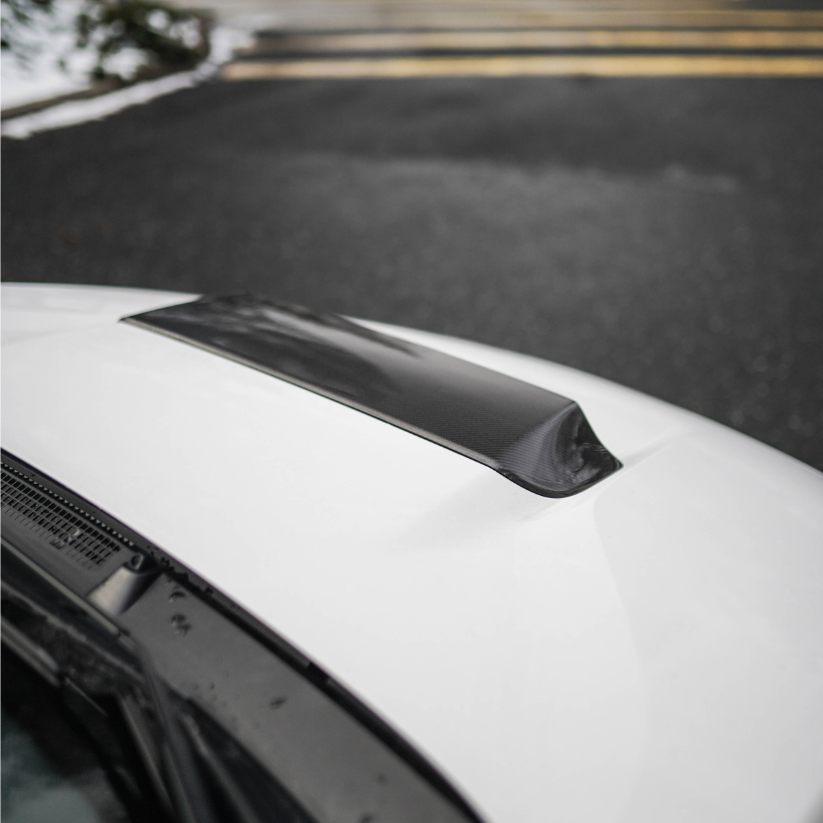 JDMuscle [22-25 WRX] Carbon Fiber Hood Scoop - OE+/ Bulge Style