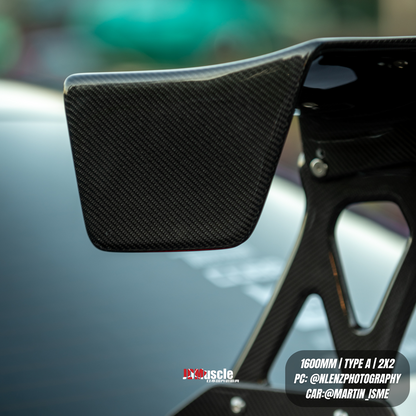 JDMuscle [15-21 WRX/STI] VS Style Full Carbon Fiber Euro GT Wing - Graveyard Performance