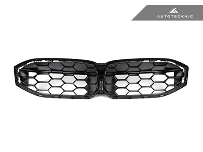 AutoTecknic Dry Carbon Fiber Honeycomb Front Grille - G20 3-Series LCI - Graveyard Performance