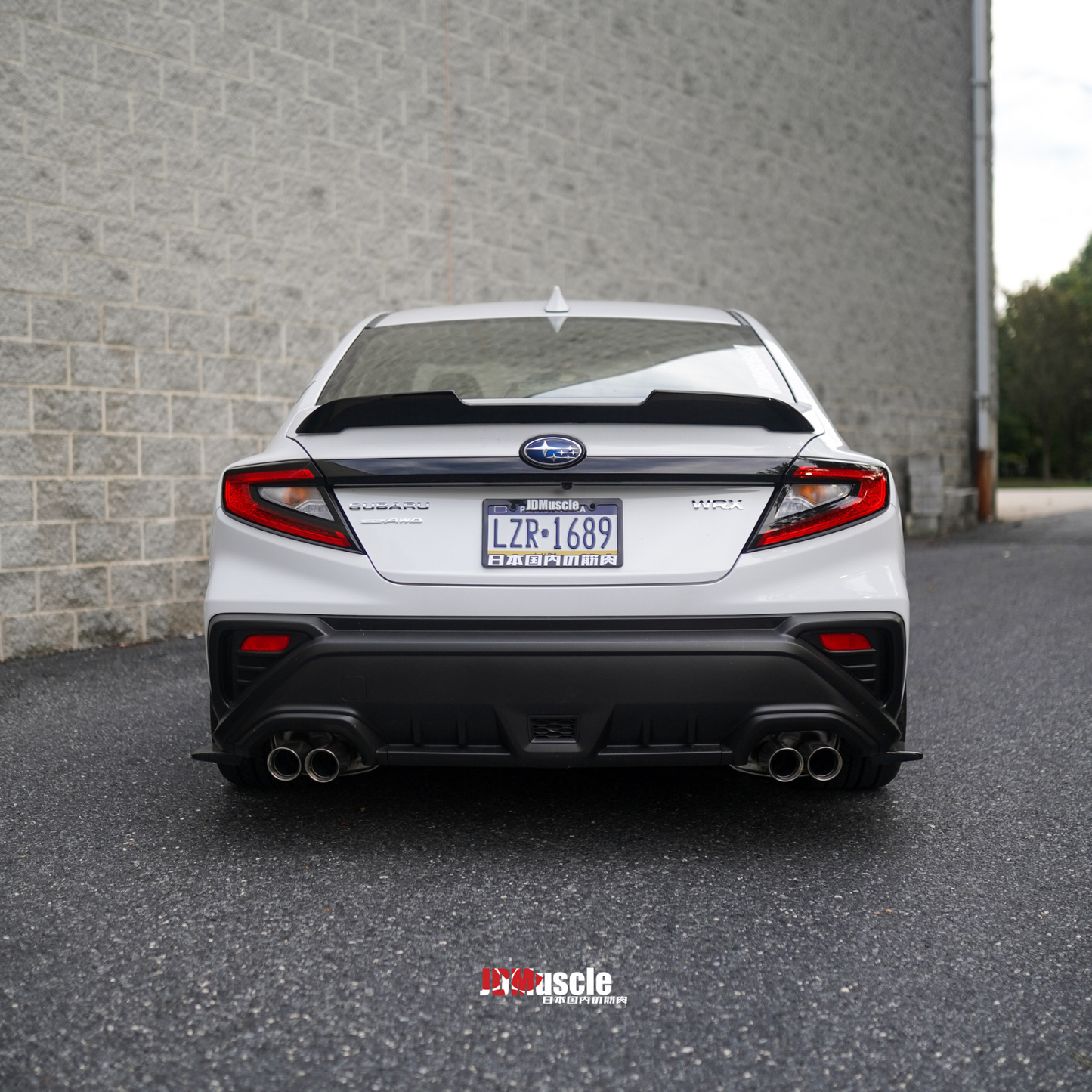 JDMuscle [22-25 WRX] STI Style Duck Bill Spoiler-Paint Matched/Gloss Black