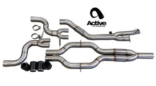 G80/G82 M3/M4 Signature RACE ONLY Exhaust System - GOLIATH - Full race only exhaust w DUMP - Matte Black Tips - Graveyard Performance