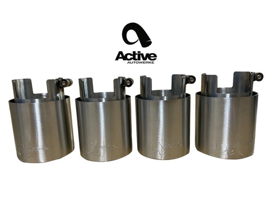 G8X BMW M2, M3 & M4 OEM Rear Exhaust Tips - Brushed finish - Graveyard Performance
