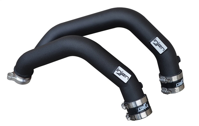 Injen 15-16 BMW M3(F80)/M4 (F82/83) 3.0L L6 Twin Turbo 2PC Aluminum Int. Charge Pipe - Wrinkle Black - Graveyard Performance