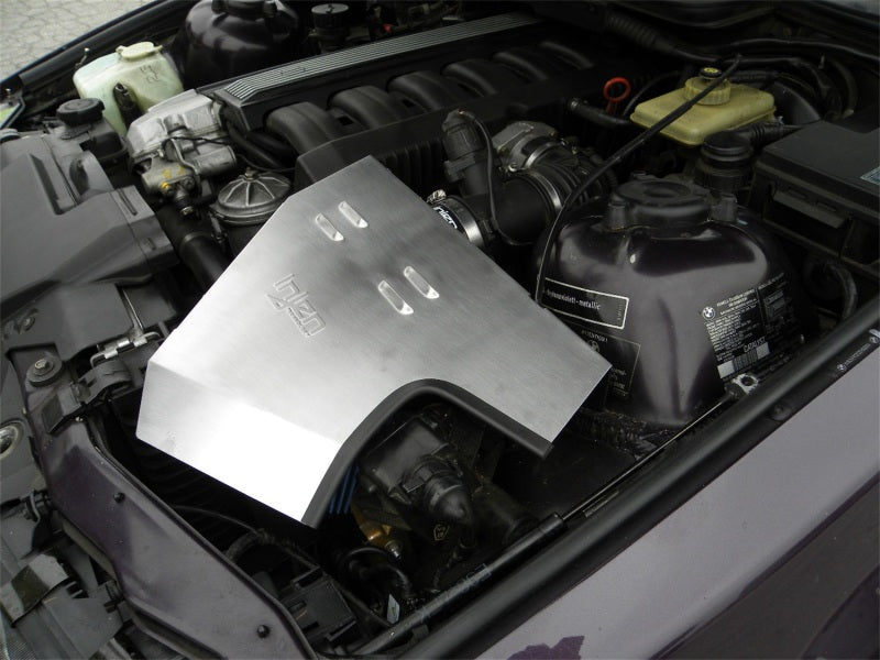 Injen 92-99 BMW E36 323i/325i/328i/M3 3.0L Polished Air Intake w/ Heat-Shield and Louvered Top Cover - Graveyard Performance