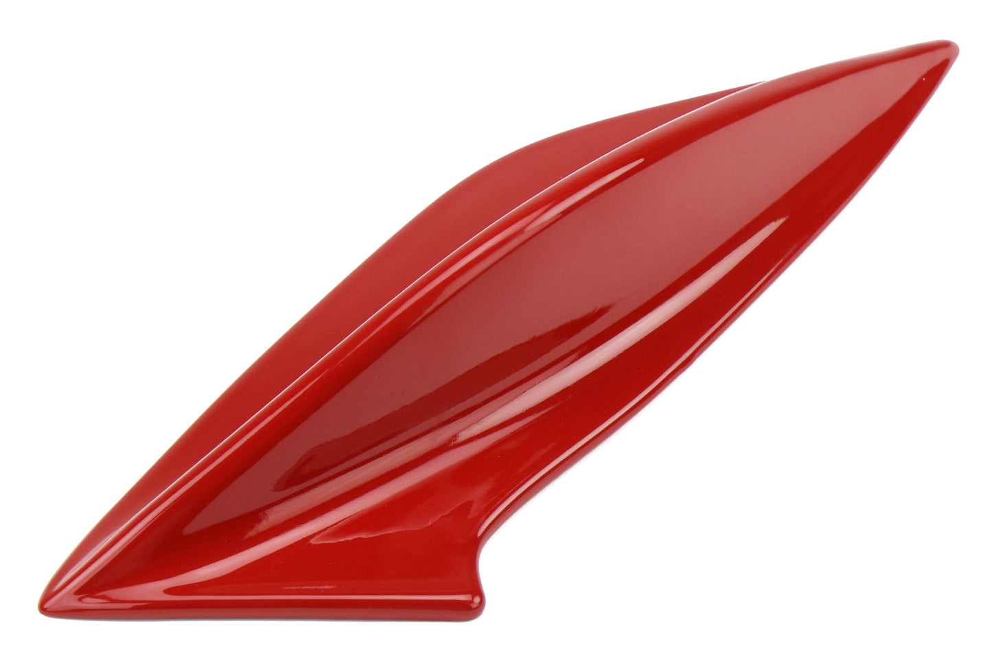 OLM STI Spoiler Side Fins - Lightning Red / Firestorm Red - 2015-2021 Subaru WRX / STI - Graveyard Performance