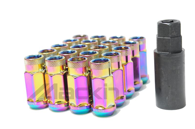 Wheel Mate Monster Locking Lug Nut Set of 4 - Purple 14x1.50 - Graveyard Performance