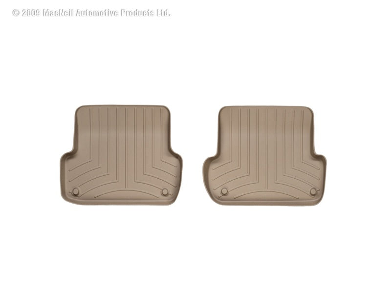 WeatherTech 02-08 Audi A4/S4/RS4 Rear FloorLiner - Tan - Graveyard Performance
