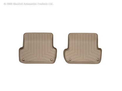 WeatherTech 02-08 Audi A4/S4/RS4 Rear FloorLiner - Tan - Graveyard Performance