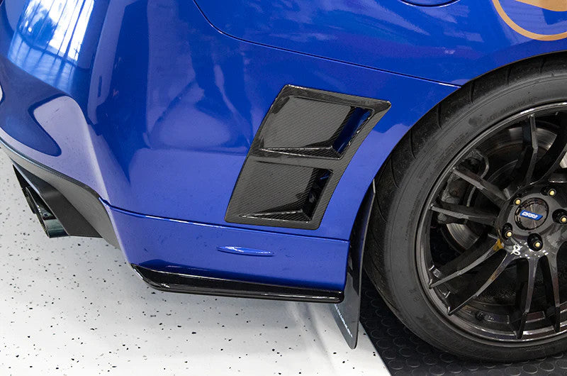 OLM Paint Matched/Gloss Black Rear Bumper Lip - World Rally Blue - 2015-2021 Subaru WRX / STI - Graveyard Performance